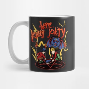 HERE KITTY KITTY Satanic Seance Parody Mug